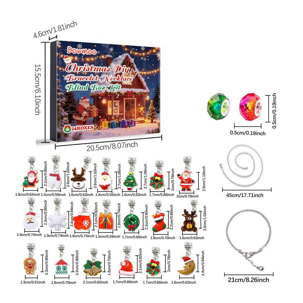 

Christmas Countdown 24 Days Jewelry Making Kit Countdown To Christmas For Girls Teens Daughters Wife Party Winter Celebration M