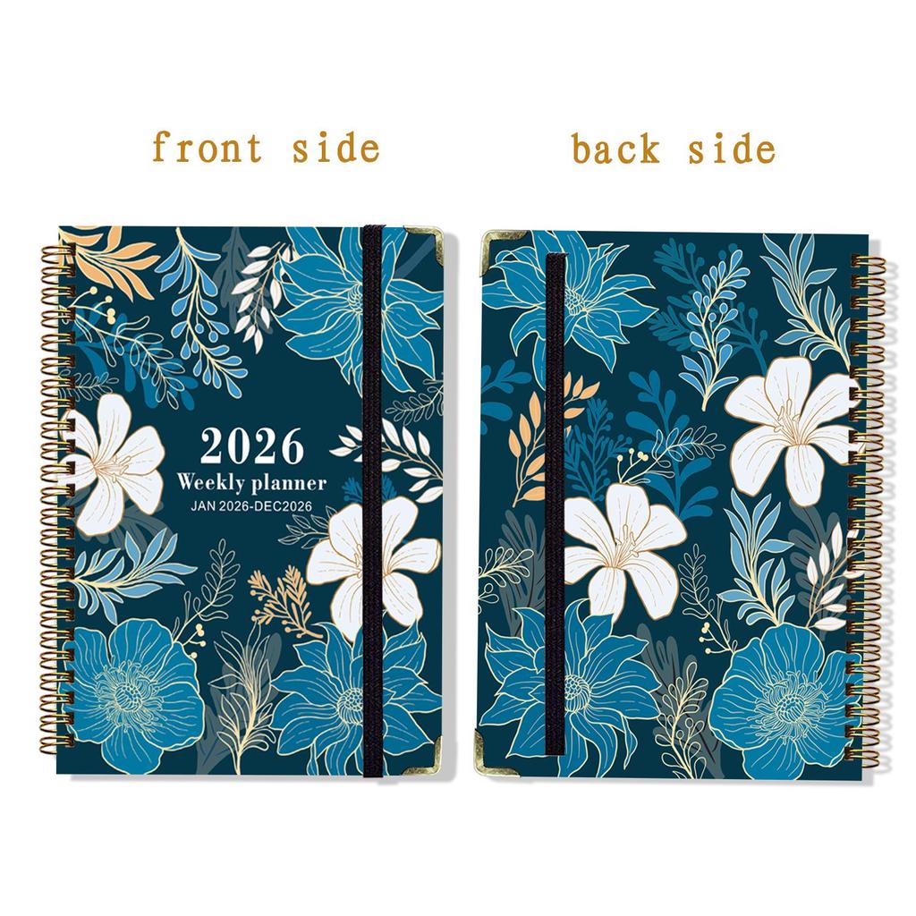 2026 English Business Planner: Cross-Border Stationery Diary with Coil Binding for Simple Scheduling and Record Keeping