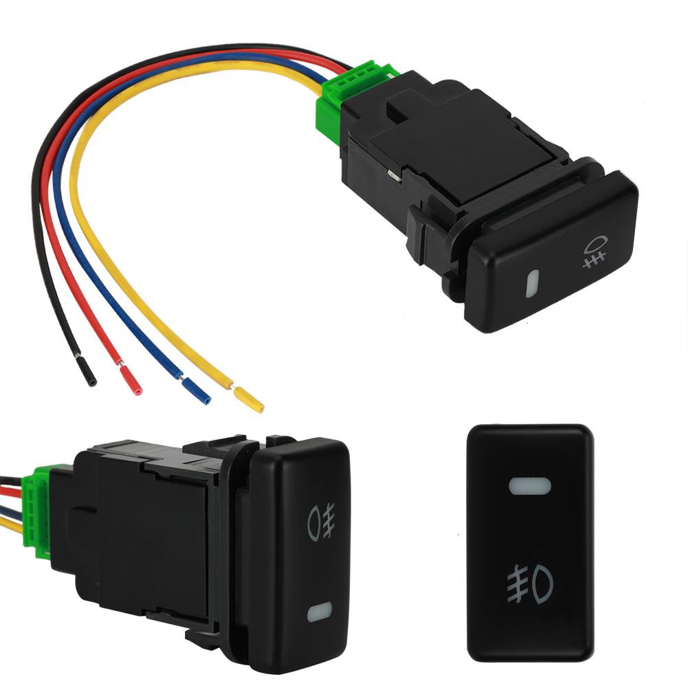Push Toggle 12V 4-pole with LED Backlight Indicator Light for