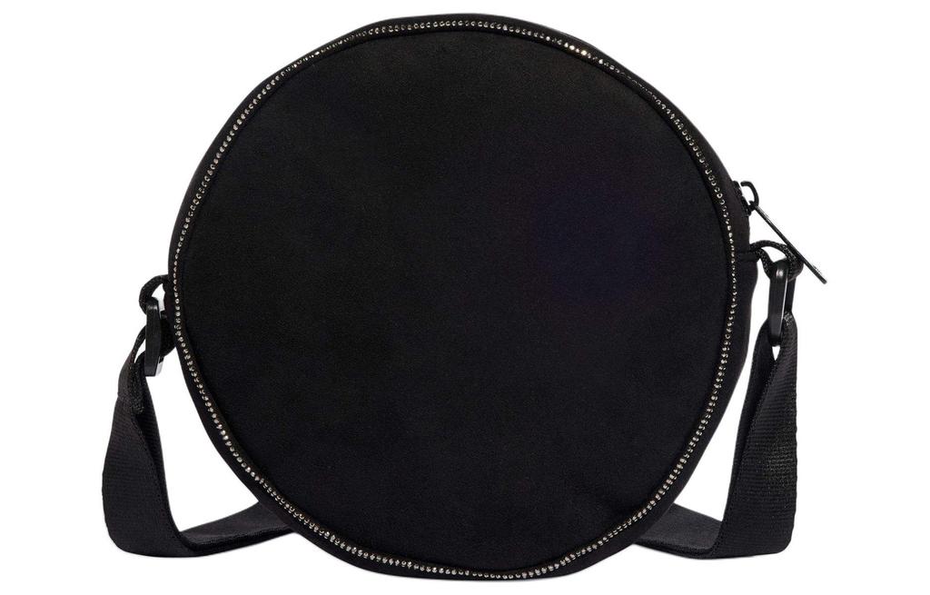 adidas Originals Trefoil Umweltfreundlich Polyester Kleine Runde Tasche, Umhängetasche, Crossbody-Tasche Regulär Damen Schwarz IT7387