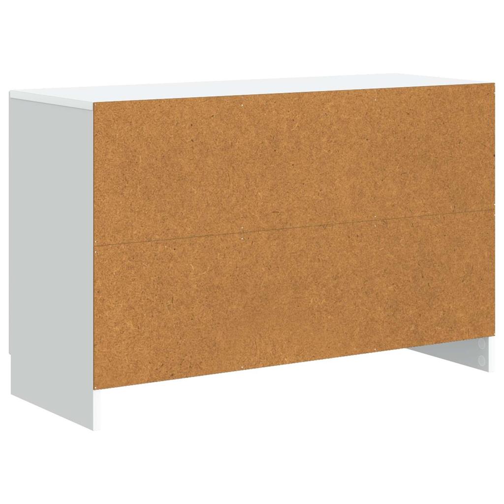 White Sideboard with Drawers 89 x 34.5 x 57 cm Engineered Wood
