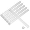6 Pièces Tube à Encens Cylindre de Rangement Contenant pour Bâtonnets Porte-Parfum Transparent Étui Portable Tube Acrylique Transparent