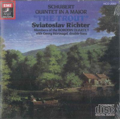 CD SVIATOSLAV RICHTER MEMBERS OF THE   Schubert Piano Quintet In A Major T HCD2053 ANGEL Japan Classical Used