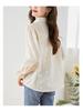 Women's Long Sleeve Pure Cotton Embroidered White Shirt - 2025 Spring Collection