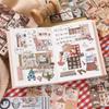 30 sheets per pack Japanese-style embroidered cute animal and plant motif DIY journaling sticker book