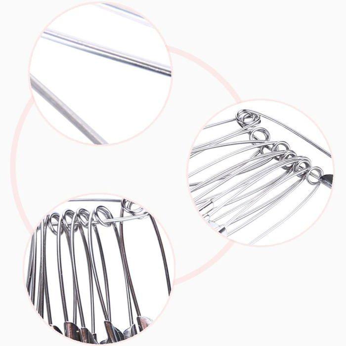 Epingle de surete - cclkhy - bxgbz-38mm - acier inoxydable - 10 pièces - argenté