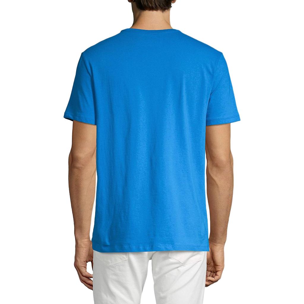 Calvin Klein Letter Print Crew Neck Lightweight Short Sleeve T-Shirt Men Tops Sky-Blue 40L6768-488