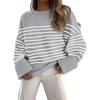 Herbst Winter Vintage Warm halten Strickpullover für Frauen Übergroßer Pullover Einfarbig Verdickter Pullover Strickwaren