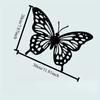 1pc Vintage Butterfly Iron Wall Art, Garden Fence Statue Mural, Spring Festival Decor, Weather Resistant Gift for Butterfly Lovers