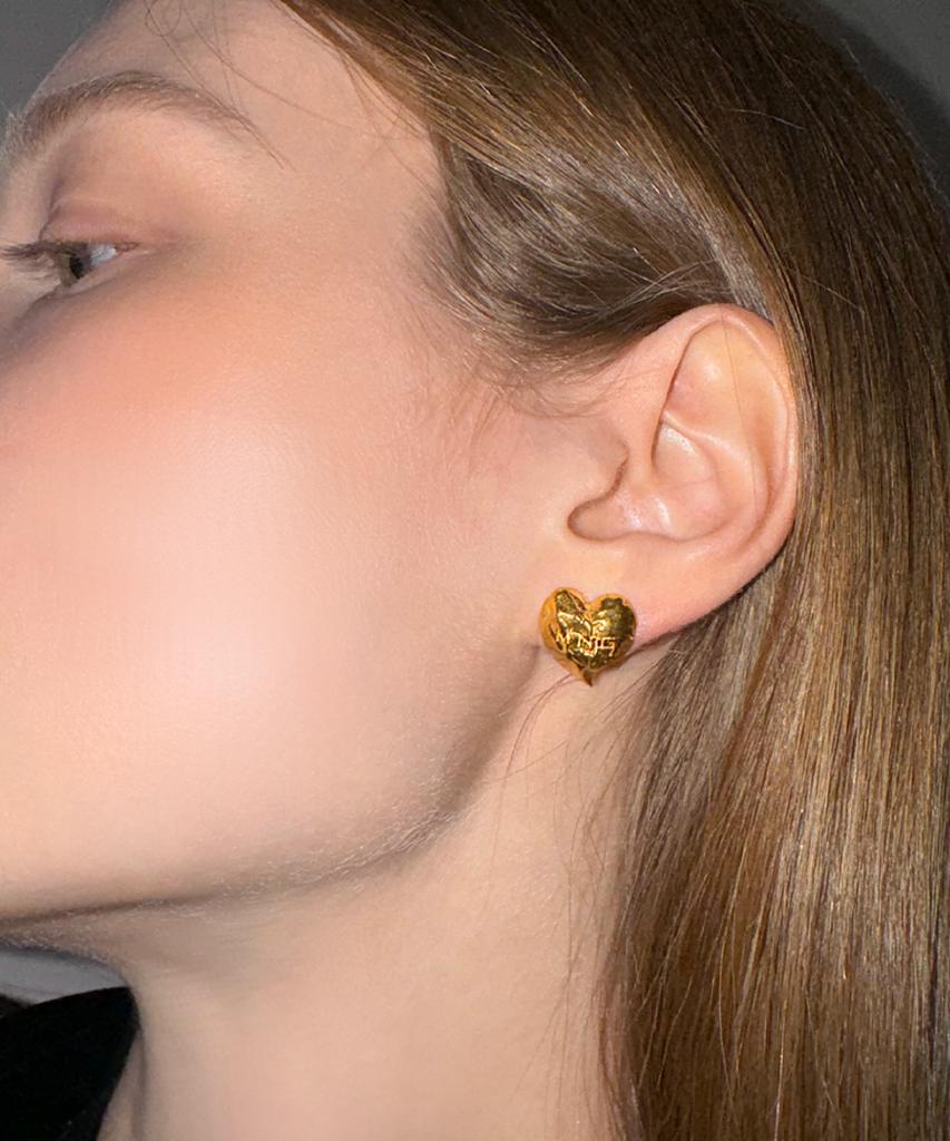 Manig Heart To Love Forever Earrings (Gl)