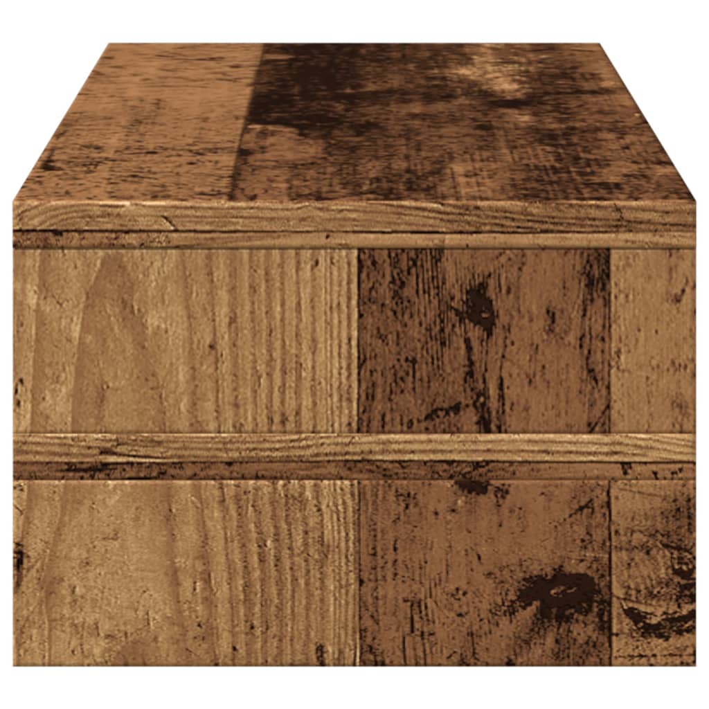 Monitor Stand with Vintage Wood Look 54 X 22 X 15 Cm Engineered Wood