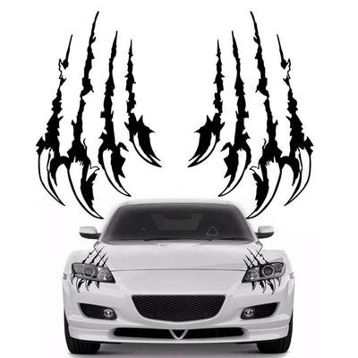 1Pair Monster Claw Paw Scratch Stickers for Car Hood Bonnet Body Decals PVC Sticker Car Styling Film Graphics Sheet 32x19.5cm