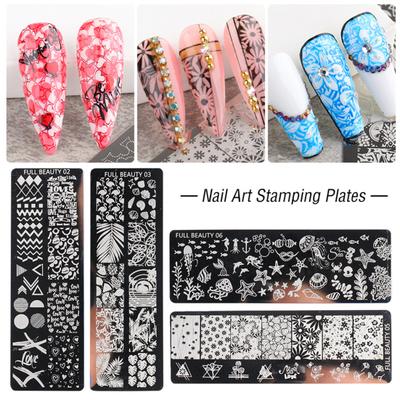 Nail Stamping Plates Exquisite Manicure Nail Art Making Stainless Steel DIY Template Nail Tool for Lady