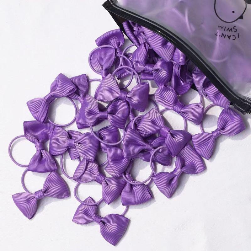 

2-дюймовые банты для волос для девочек, эластичные резинки, бант из ленты Grosgrain с резинкой, держатели для хвостиков, аксессуары для волос one size