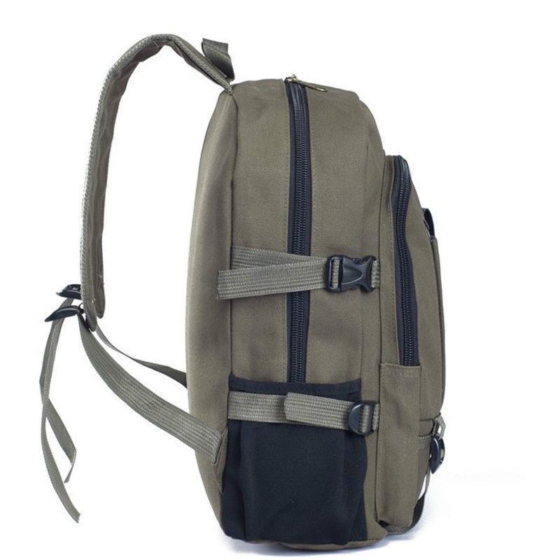 Pánský retro plátěný batoh batoh cestovní sportovní taška školní taška na notebook, turistická taška batohy