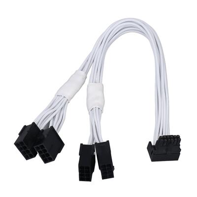PCIE 5.0 Extension Cable 12 4P To 4 X 8Pin Bend Extension Cable for 3090Ti 4090 4080 12VHPWR