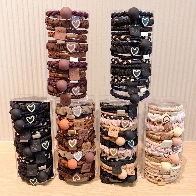 2025 Hohe Elastizität Promi-Stil Hoher Pferdeschwanz Haargummi & Stirnband