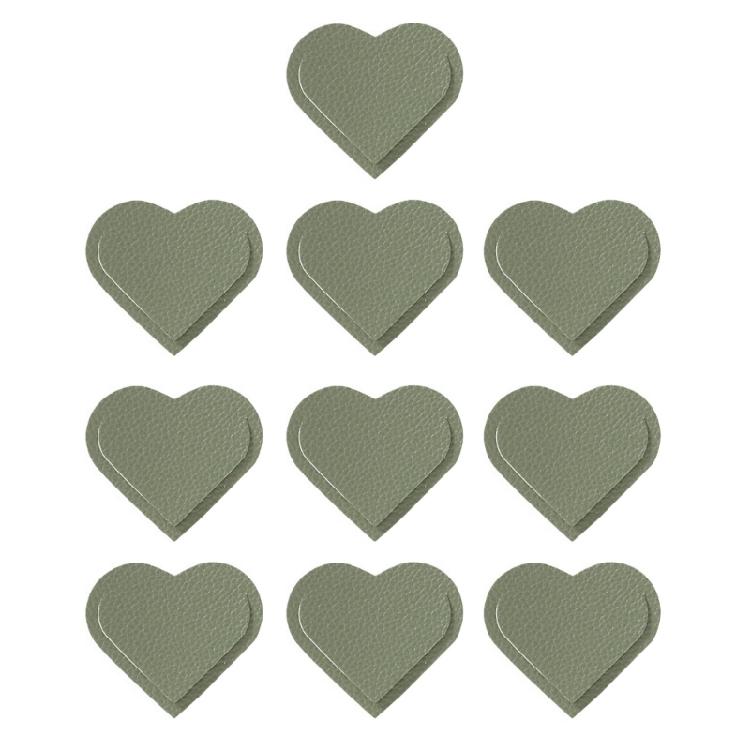10 Pcs Bible Bookmarks Heart Shaped Page Markers PU Leather Bookmarks Simple Book Markers Creative Bookmarks for Reading
