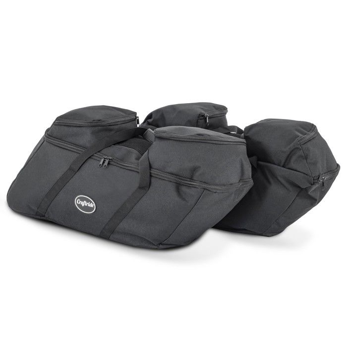 Satz: Sissy Bar Hecktasche + Innentaschen für Chopper / Custombikes SP4