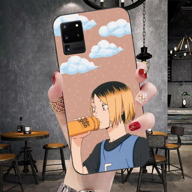 

Чехол для телефона Kenma Kozume Haikyuu для Samsung Galaxy S6 S7 S8 S9 S10 S21 S22 Plus, ультрамягкий черный чехол для телефона Galaxy S6 Edge