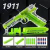 Tactical Luminous Toy Gun Transparent Shell Ejecting Soft Bullet For Kids Boys Adults Airsoft Pistol Children Birthday Gift
