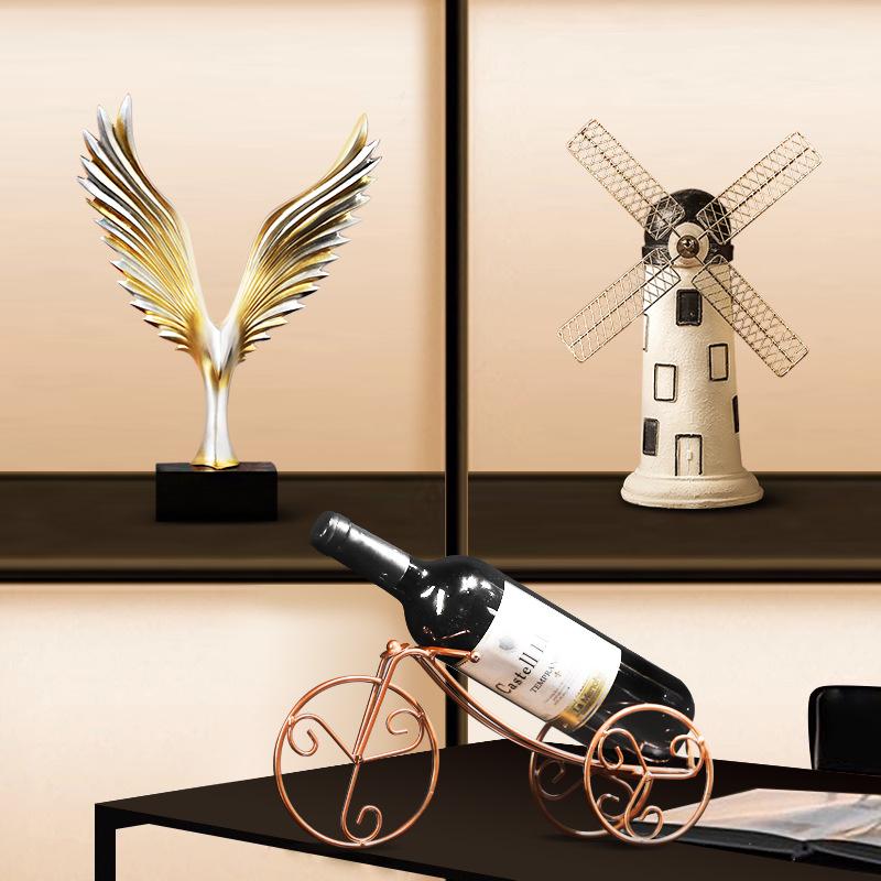 Xianci Väderkvarn Modell Bokhylla - Retro Bokhylla & Dekorationer för Vardagsrum & TV-möbel