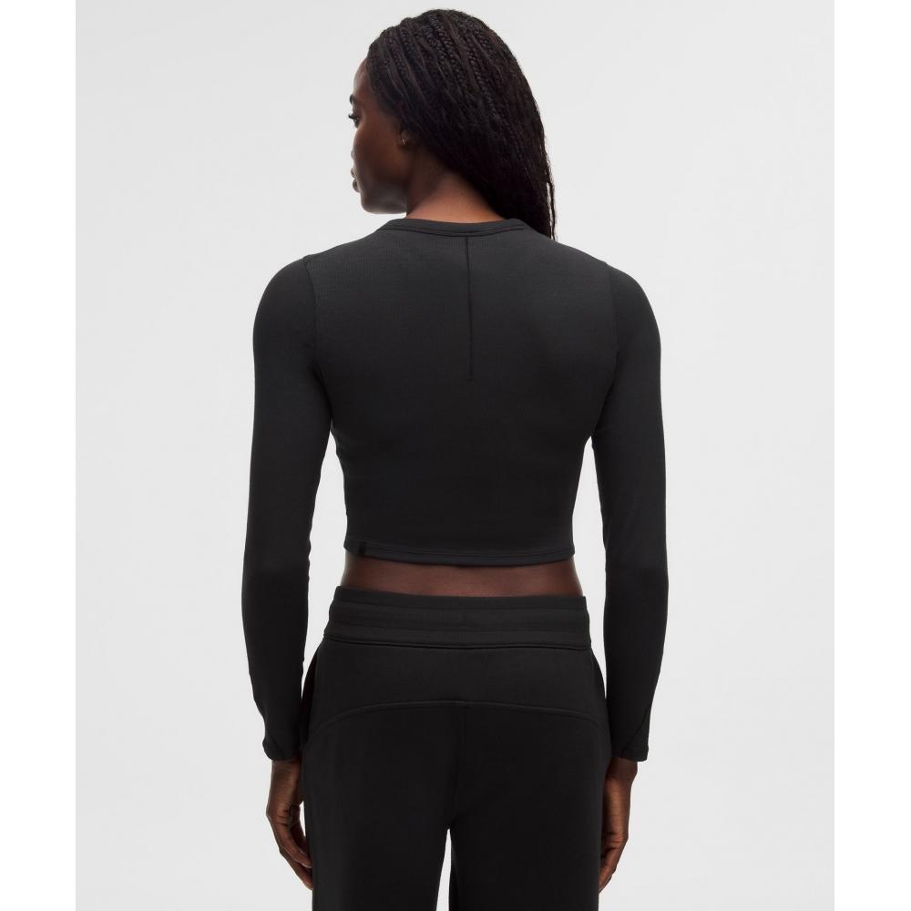 Lululemon Hold Tight Long Sleeve Shirt  Jewelled Black