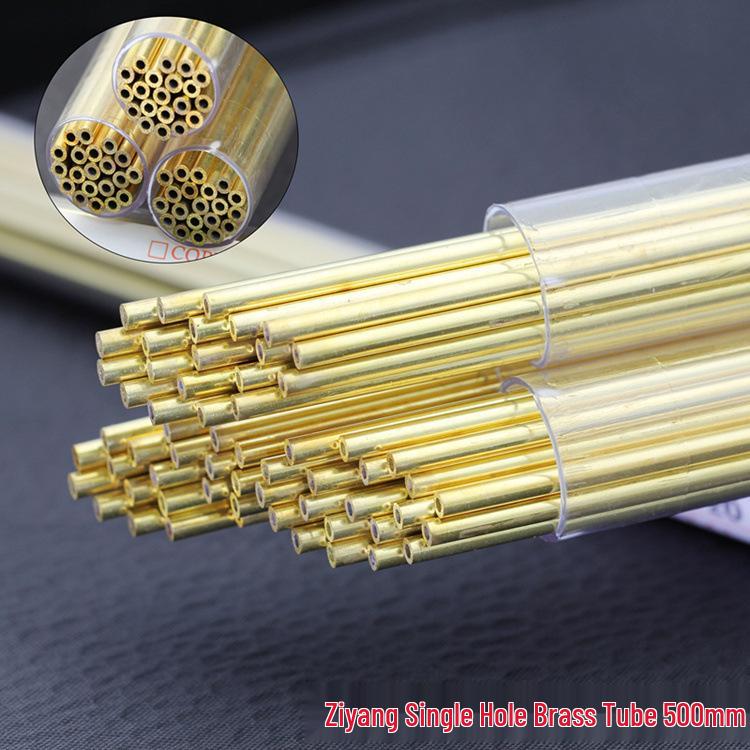 Copper Tube Hollow Electrode 1.5mm, Single-Hole Brass Tube 2.0mm for EDM Small Hole Drilling Machine 500