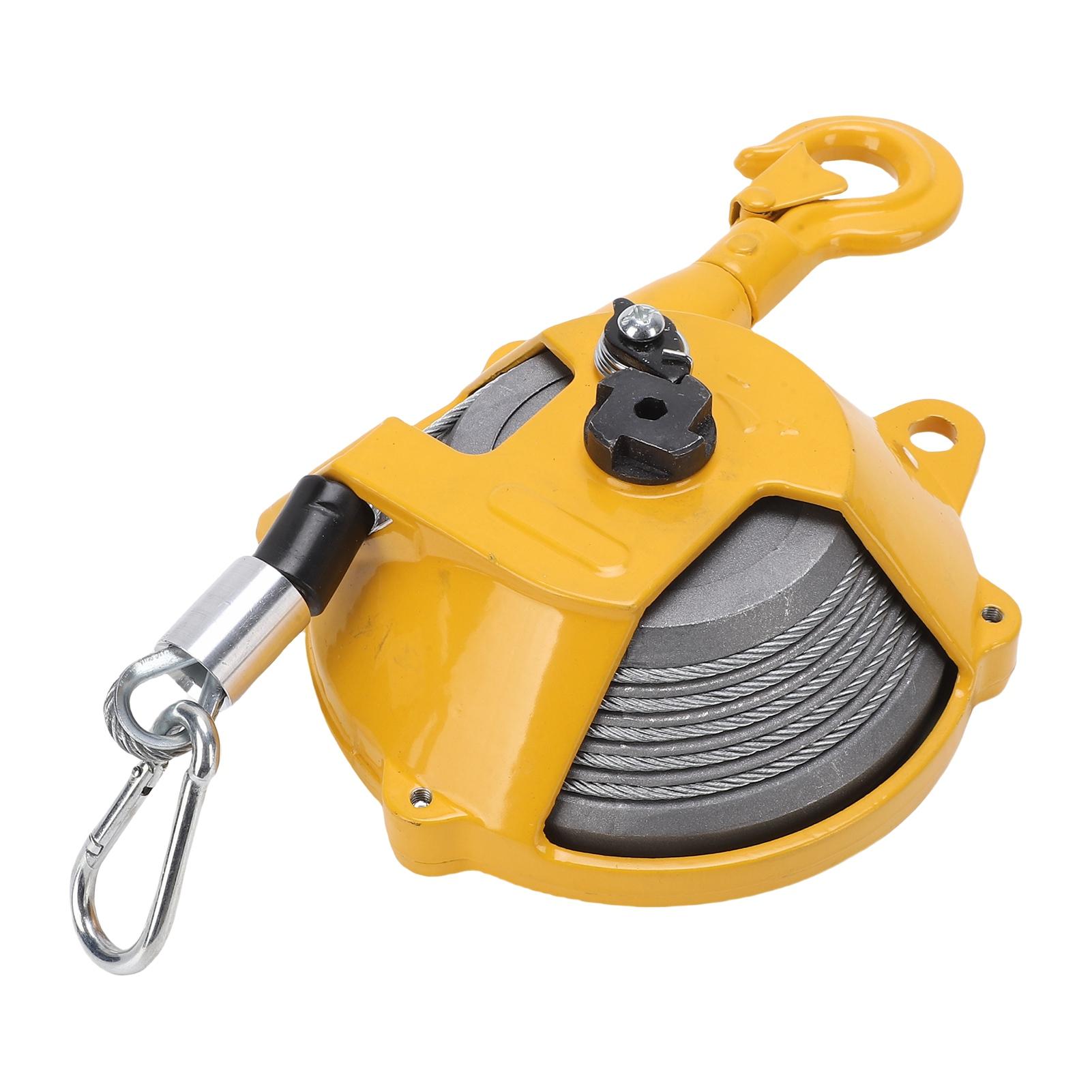 

Spring Balancer 3-5kg Load Bearing Self Locking Retractable Tool Holder with 1.9m Wire Rope and Hook