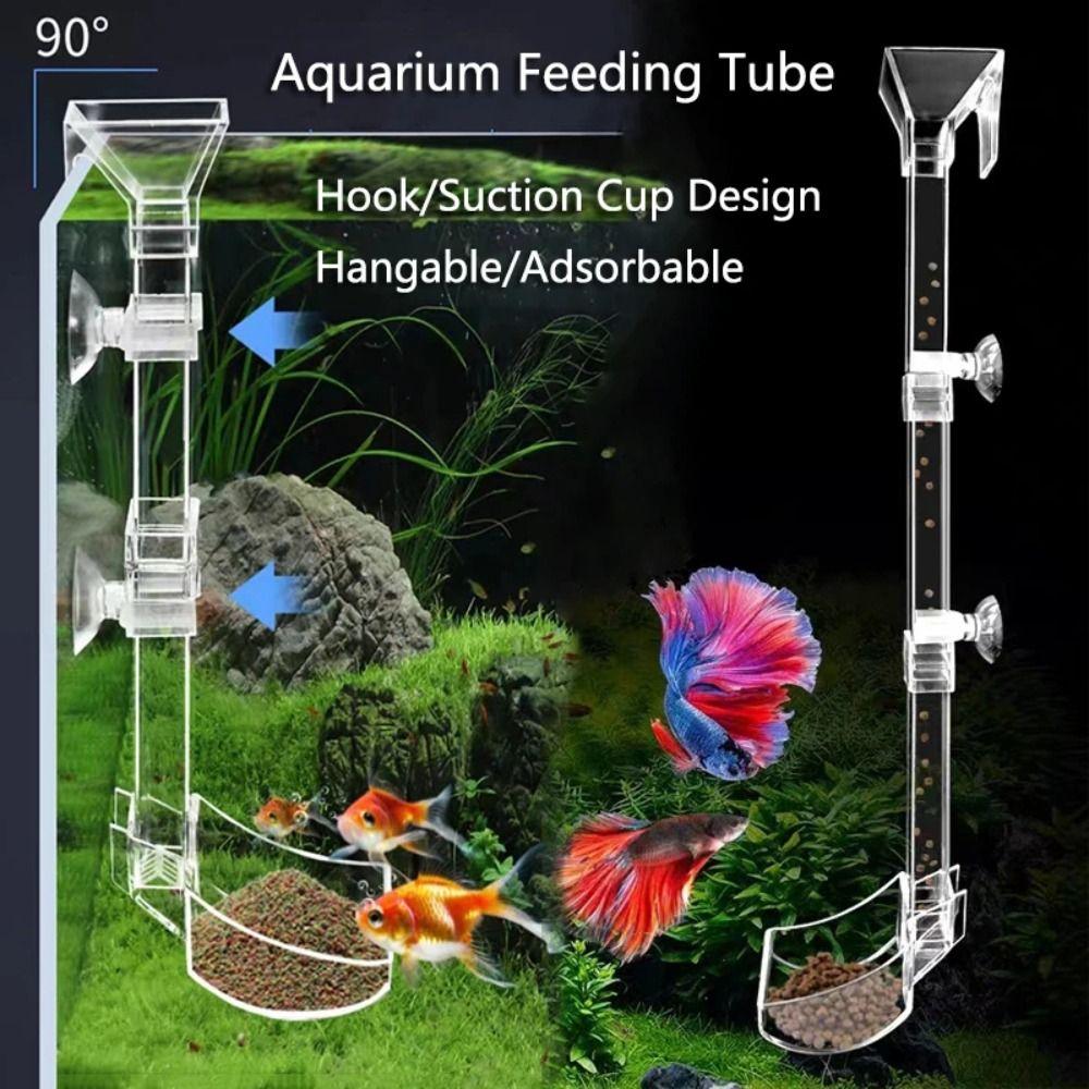 

Transparent Fish Tank Food Dispenser with Suction Cup Feeder Bowl New Feeding Tool S-16.5CM