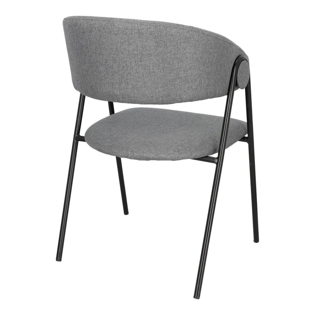 Larisa GRAY UPHOLSTERED CHAIR, minimalist