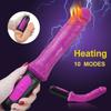 Realistic Dildo Vibrator 10 Modes Heating Soft Flexible Penis G Spot Vagina Massage Clitoris Stimulate Adult Sex Toys for Woman Masturbator 18+