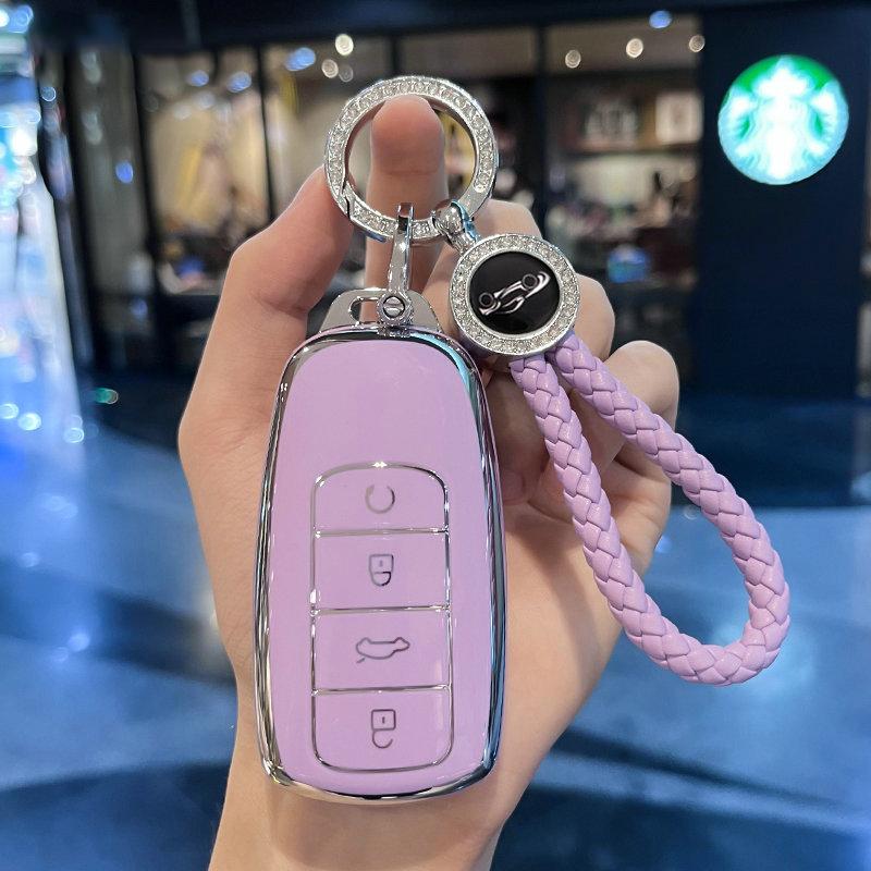 TPU Car Key Case Cover For Chery Tiggo 8 Pro Tiggo 8plus New 5 Plus 7pro Max Omoda 5 C5 Modod Protector Accessories