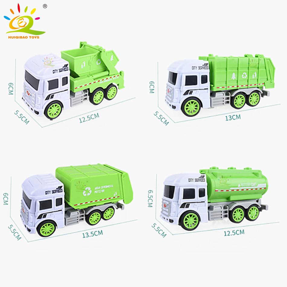 Diecast Car Engineering Model Excavator Crane Dump Truck Garbage Vehicle Classic City Construction Children Toy for Boy