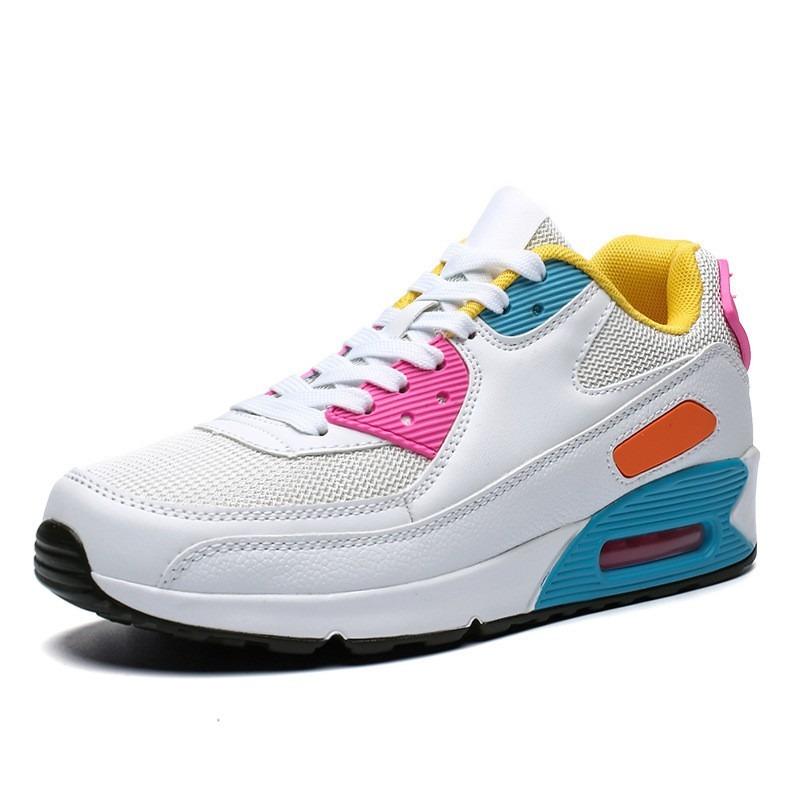 Spring New Outdoor Sports Casual Shoes Running Shoes Low-top Leather Air Cushion Casual Sports Running Shoes