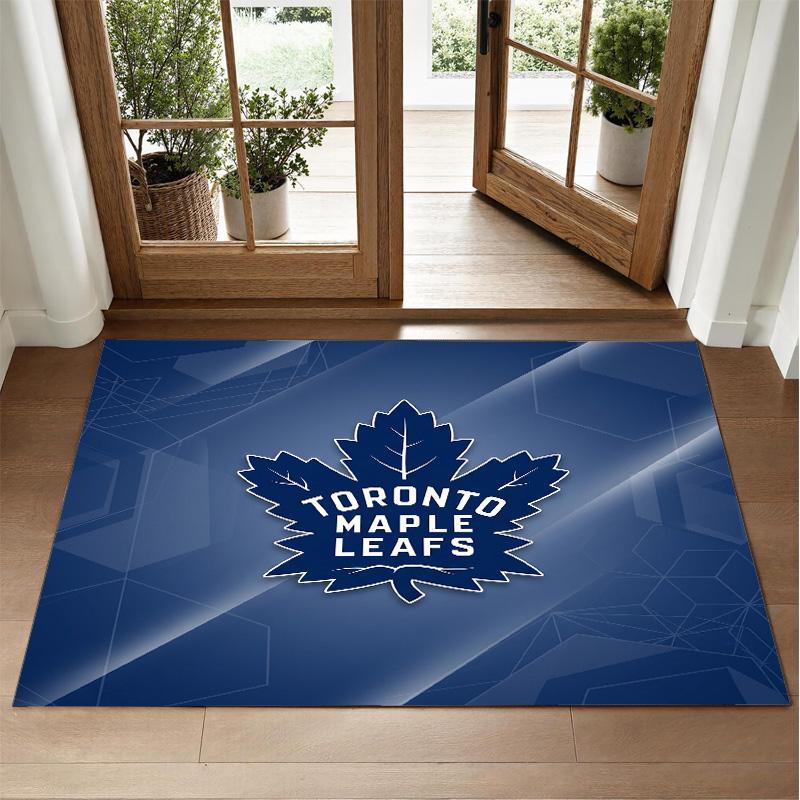 Toronto Maple Leafs Design Kristalfluweel Tapijt Zacht Decoratief Mat voor Slaapkamer Entree