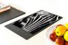 GLASS CUTTING BOARD 35x52 Zebra