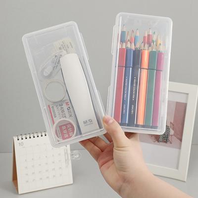 Pencil Case Large Volume Transparent Stationery Case Pencil Case Color Pencil Children Crayon Drawing Sketch Pencil Case