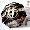 1pz Robusto Ombrello Automatico a 8 Stecche, Ombrello del Juventus Football Club, Stampato Digitalmente, Ombrello Pieghevole per Uso Esterno in Movimento