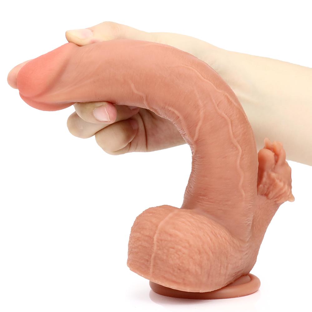 Silica Gel Realistic Dildo Sex Toys for Woman Men Couples Silicone Penis Masturbator Dildos Erotic Cock G Spot Clitoris Anal Sex Toy