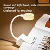 New Rechargeable Mini Clip Book Lamp Dimmable Adjustable LED Night Light Eye Protection Portable Clip On Table Lamp Bedroom