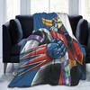 UFO Robot Grendizers Goldorak Fleece Throw Blankets Japan Anime for Bedding Knitted Blanket Car Super Soft Multifunction