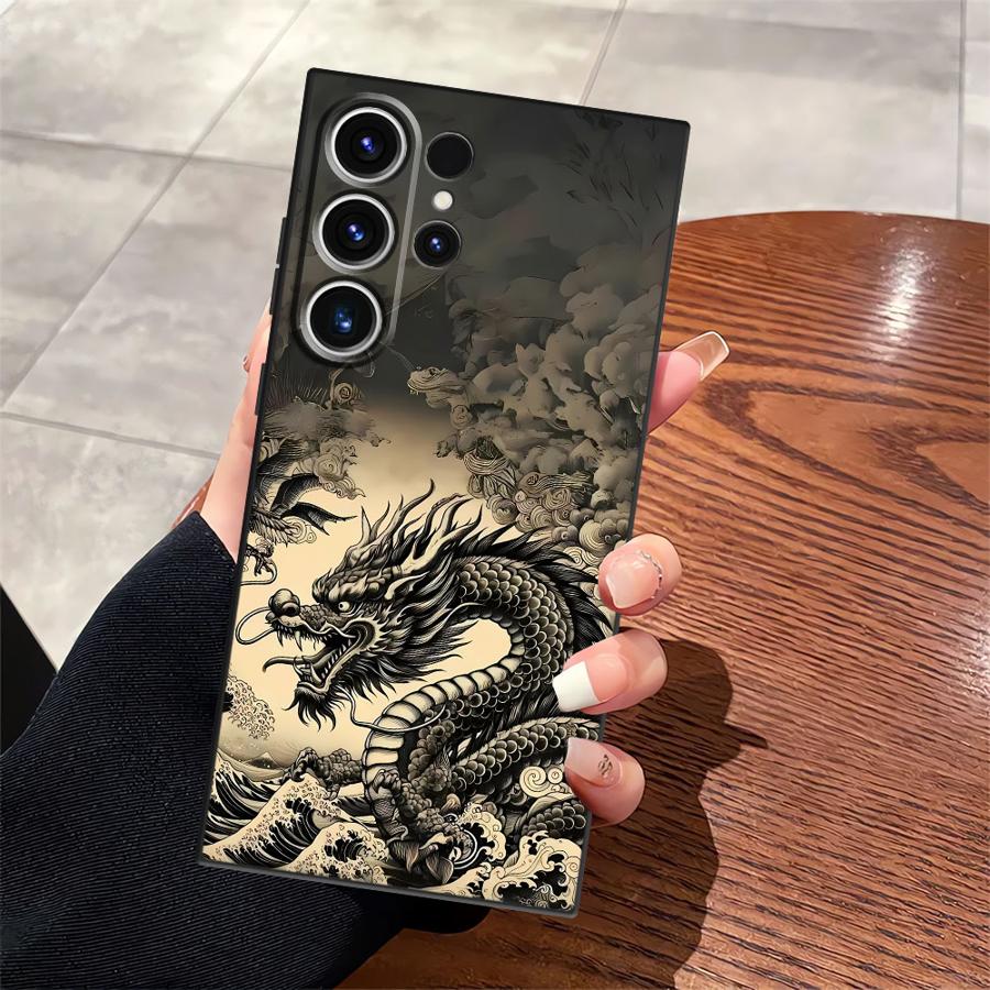 Funda Phone Cover Case for Samsung Galaxy Note 20 Ultra 8 9 10 S21 FE S20 S23 S10 S9 S25 Ultra S24 Plus Dragon Totem