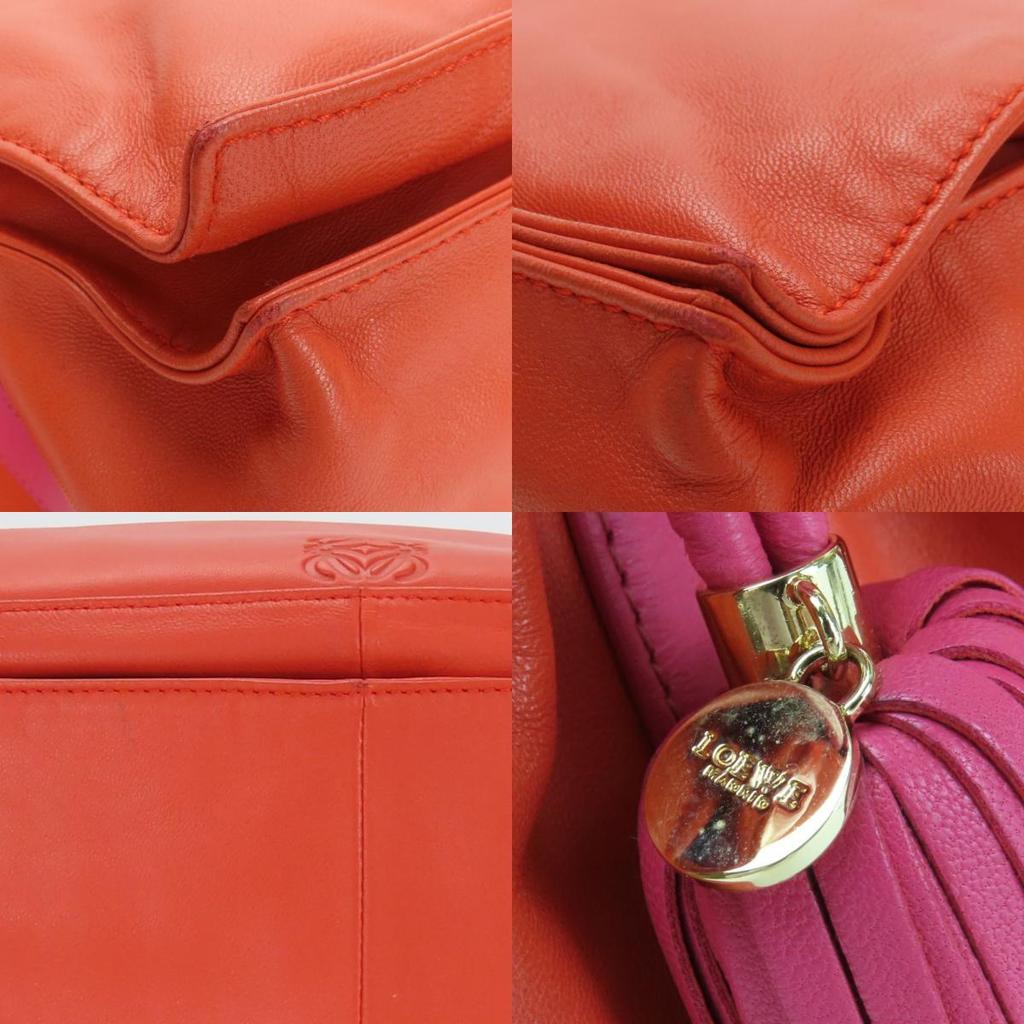 Used LOEWE Shoulder Bag flamenco Orange Shoulder