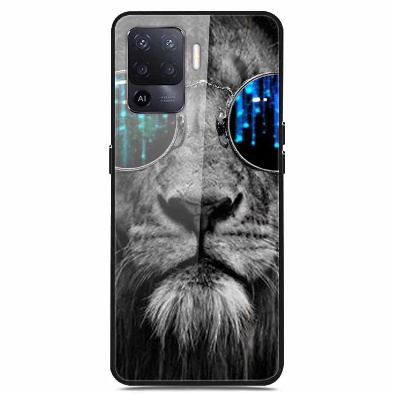 For OPPO Reno 5 Lite Case Luxury Tempered Glass Bumper for OppoA94 4G Phone Cover For OPPO A94 4G/ Reno5 Lite Glass Coque A94 4G