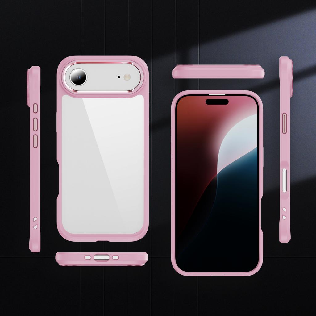 For Apple Transparent Mobile Phone Case for Apple 16/15/14/13 Two-in-one 2.0mm PC Mobile Phone Transparent Case