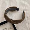 PROLY New Fashion Headband For Women Handmade Braided Turban Solid Color Hairband Spring Summer Headwear Hair Accessories