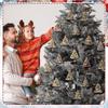 Wooden Xmas Tree Pendant Colorful Christmas Pendant Festive Hangings Eco-Friendly Party Hanging Ornament For Party Venue Wreaths