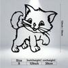 Настінне мистецтво Металева Силуетна Скульптура Кішки Декор для дому Подарунок