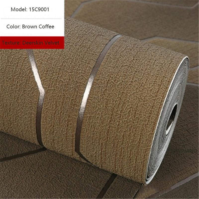 Diatom Mud Pattern Suede Velvet Wallpaper Light Luxury Bedroom Living Room Home Decoration Thickened Foam Non-woven 3D Wallpaper
